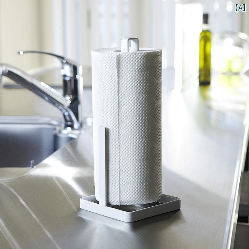 キッチンペーパー ホルダー ラック Liben キッチン ペーパー タオル ラック パンチ フリー 鉄製 縦型 ..