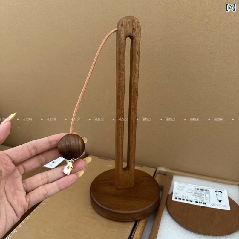 キッチンペーパー ホルダー ラック Yinuo キッチン ペーパー タオル ラック 縦型 パンチ フリー 木製 ..