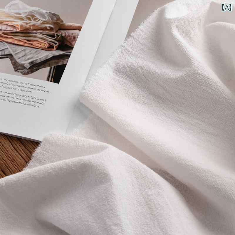 布 DIY 生地 材料 100 % コットン ウォッシュド コットン＆ リネン 生地 衣類 漢服 ソファ 背景 質感