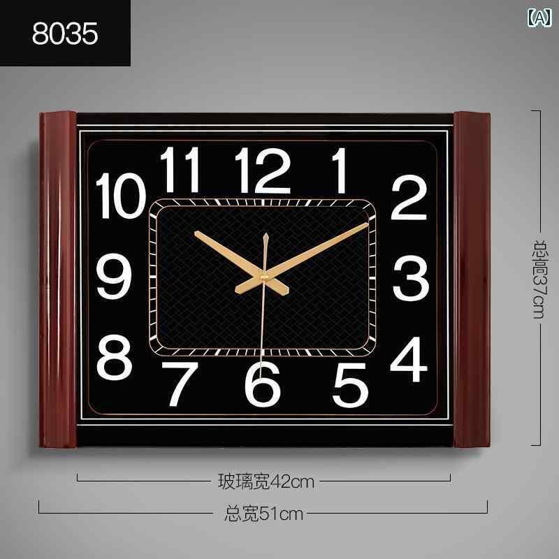 壁掛け 時計 インテリア Combas 大型 発光 壁掛け 時計 リビング ルーム ホーム 長方形 ファッション ..