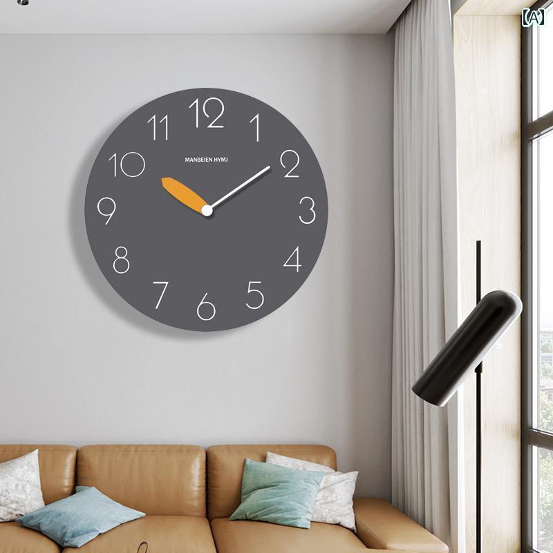 おしゃれ 壁掛け 時計 時計 スイープ セコンド ムーブメント サイレント 装飾 シンプル 壁掛け パンチングなし