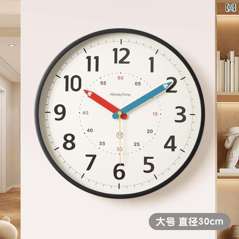 Watches - 壁掛け 時計 インテリア 壁掛け 時計 サイレント リビング ルーム 子供 部屋 シンプル 2025新 教室 学生 パンチ フリー