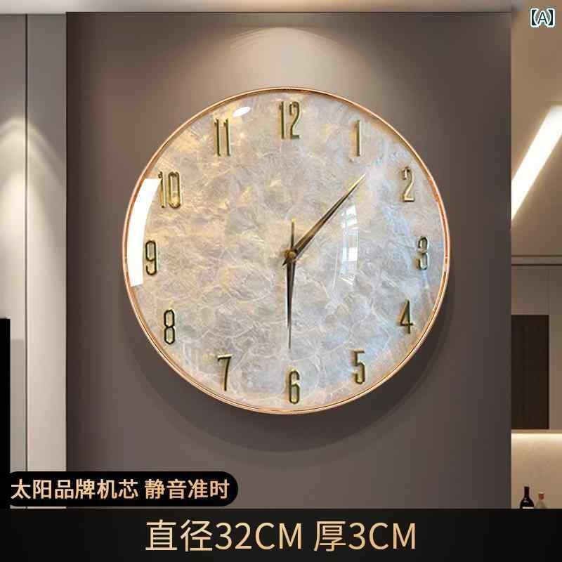 おしゃれ 壁掛け 時計 2025年 軽量 高級 シェル 壁掛け 時計 モダン リビング ルーム ホーム 感 雰囲気