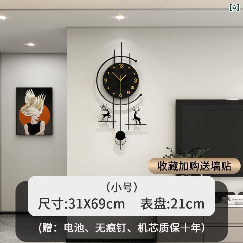 おしゃれ 壁掛け 時計 モダンで シンプル 壁掛け 時計 リビング ルーム 2025 ライト 高級 ホーム 雰囲気(3)