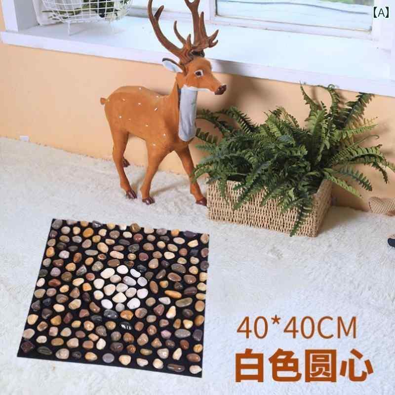 健康グッズ 足つぼ マッサージ 小石 雨 花 石 フットマッサージ パッド アーティファクト ツボ 指圧 ボ..