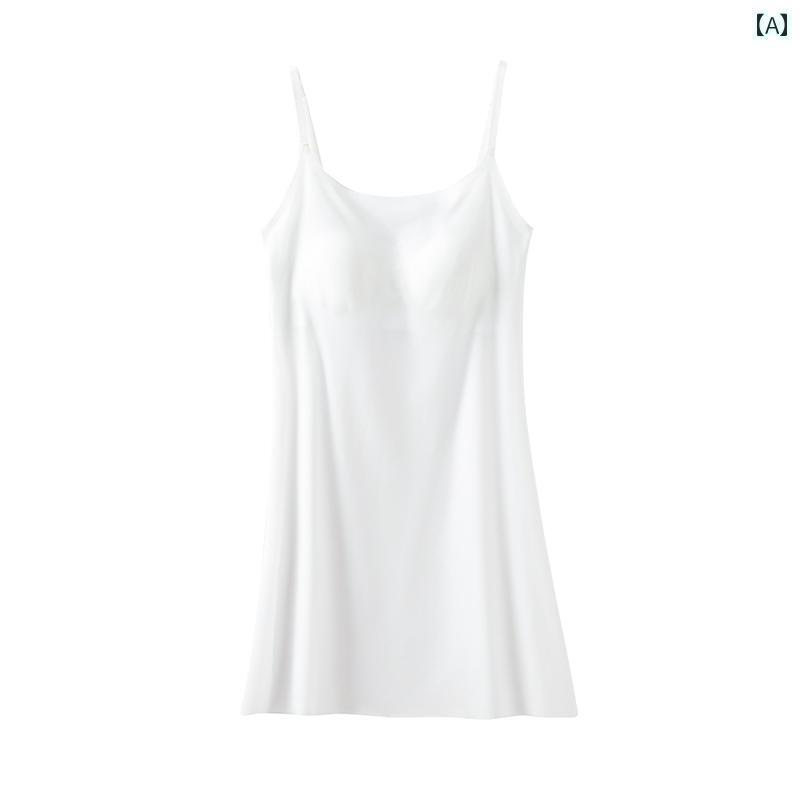 インナー ぺチコート 下着 レディース 透け 防止 胸 パッド 裏地 スカート 冷感 インナーウェア スリム ボトムス キャミソール ベスト ワンピース 露出 薄手