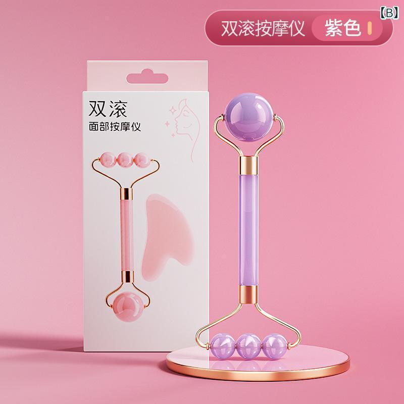 美顔 ローラー マッサージ フェイシャル ローラーマッサージャー非 翡翠 マッサージャー 特殊 ツボ 腱 スティック 美容 ツール ボール