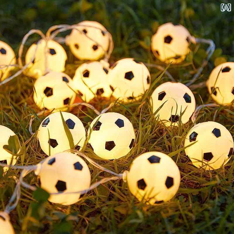 LEDライト デコレーション 店舗用にも LED サッカー 小型 カラー ライト スト リング 照明 2024年 ワー..