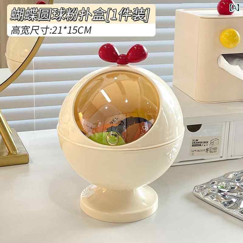 メイク ボックス 収納 パフ 収納 ボックス デスク トップ 化粧 台 防塵大容量 フリップ エア クッション ビューティー エッグ 品 ラック