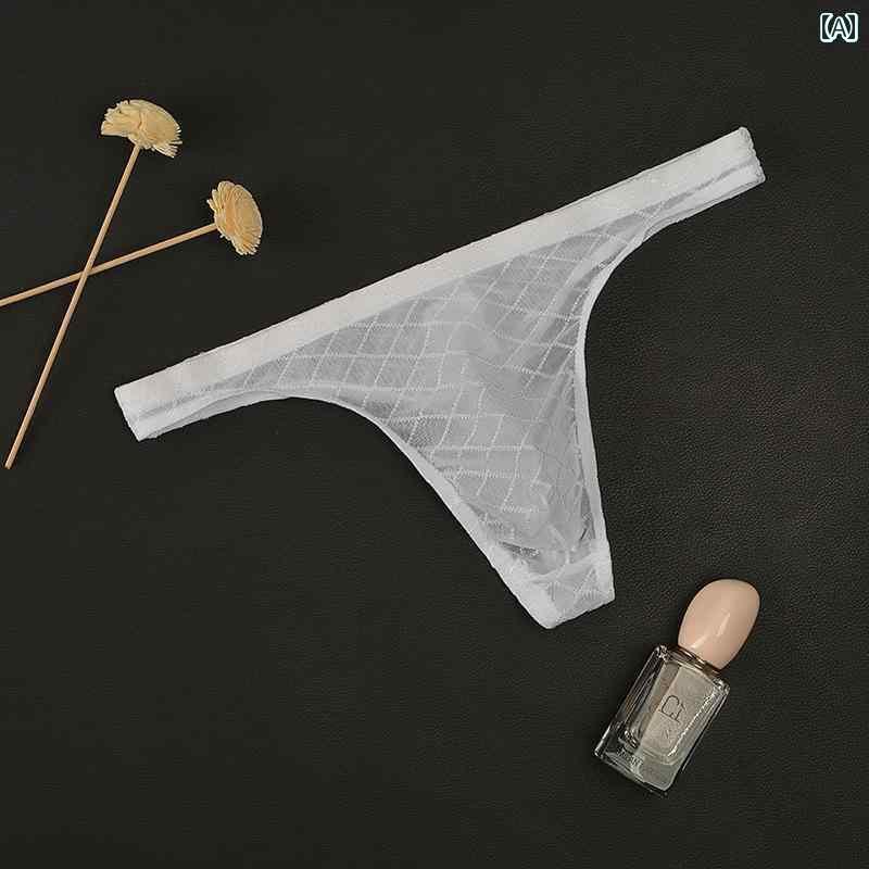 メンズ Tバック パンツ メンズ T パンツ ローライズ 薄型 メッシュ 透明 バック セクシー ソフト 通気性 U 字型 凸型 バッグ