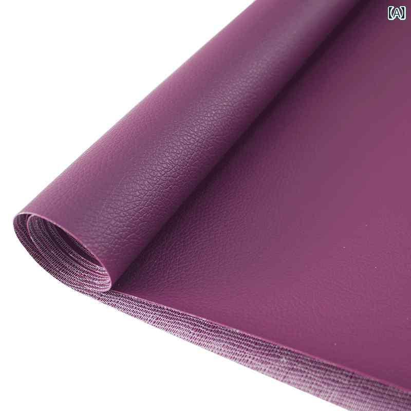 レザー 材料 クラフト DIY 半 メートル 価格 PVC レザー 生地 小さい ライチ 柄 人工 皮革 装飾 ソフト..