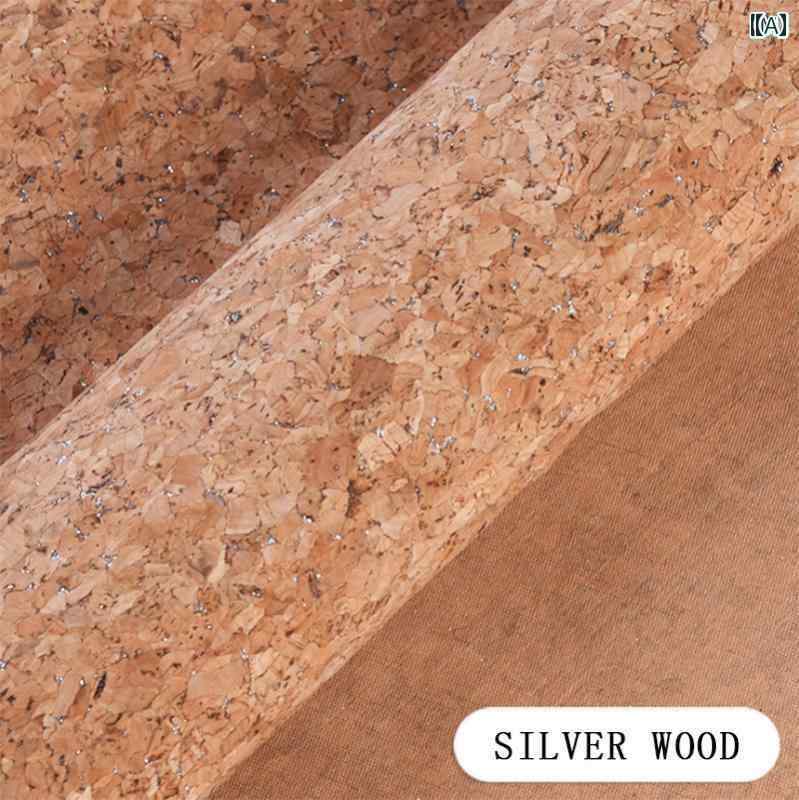 レザー 材料 クラフト DIY 05 mm PU コルク レザー 生地 木目 背景 布 靴 素材 クラフト 装飾 オーク ..