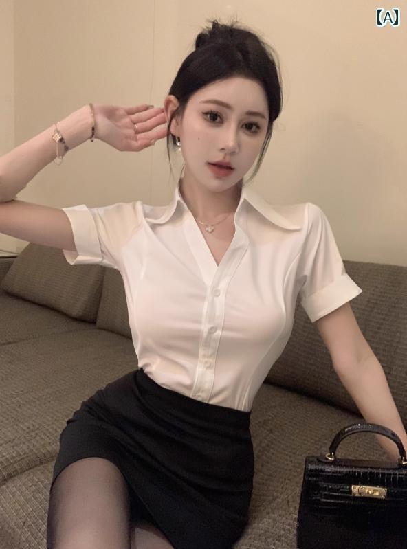 ユニフォーム エステ 事務服 半袖 白 シャツ レディース ヒップ スカート 足 マッサージ 技術者 作業着..