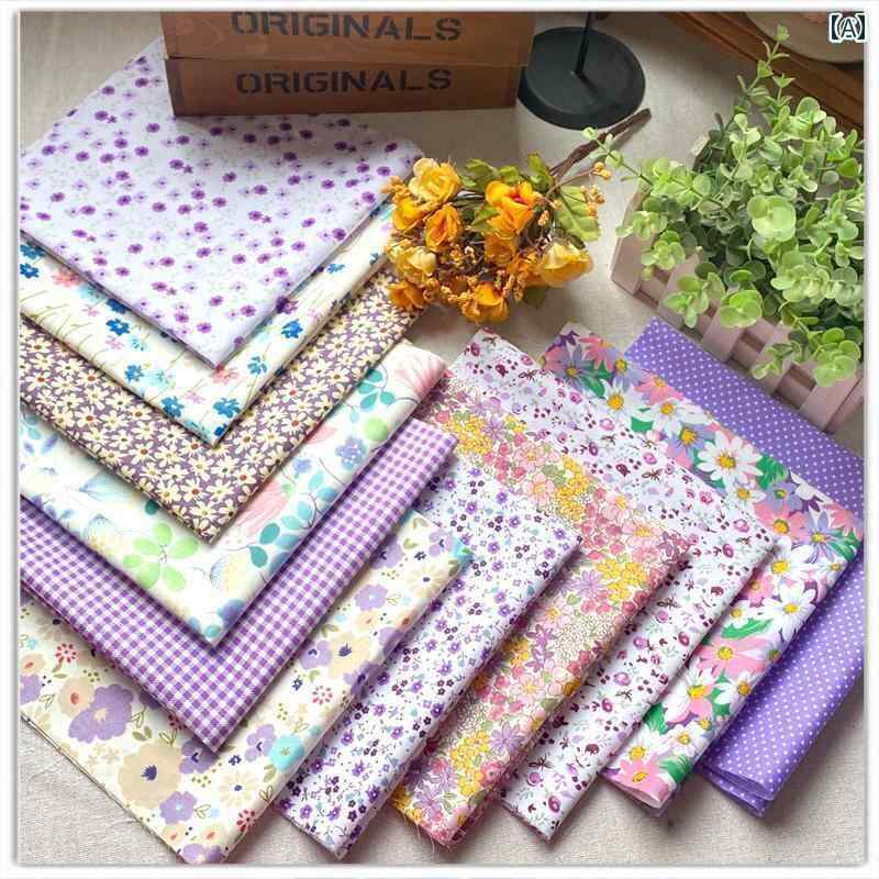 カットクロス 布 DIY 生地 材料 綿の 花柄 田園 風 パッチワーク DIY 素材 人形 服 布 テーブル クロス..