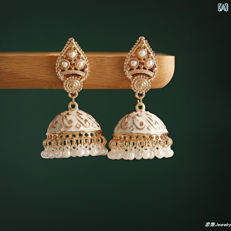 ジュエリー インディアン レディース イヤリング ウイグル インド パールの 鈴の チベット ネパール 民..