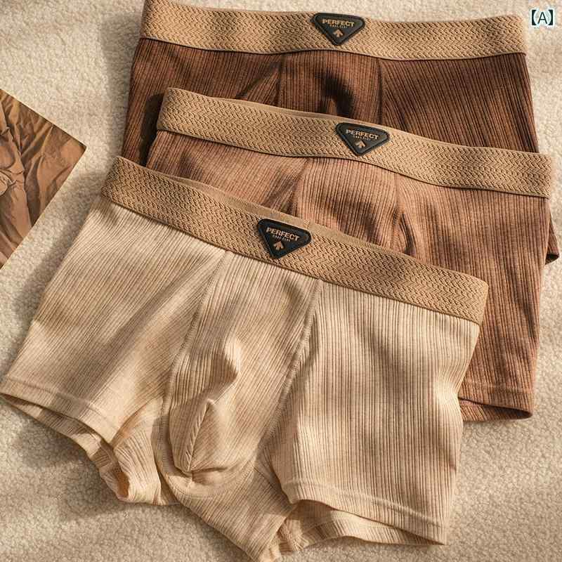 ボクサーパンツ メンズ 下着 Fanxu 7 a 抗菌 クロッチ メンズ 下着 ミッドウエスト 綿 ボクサー ブリー..