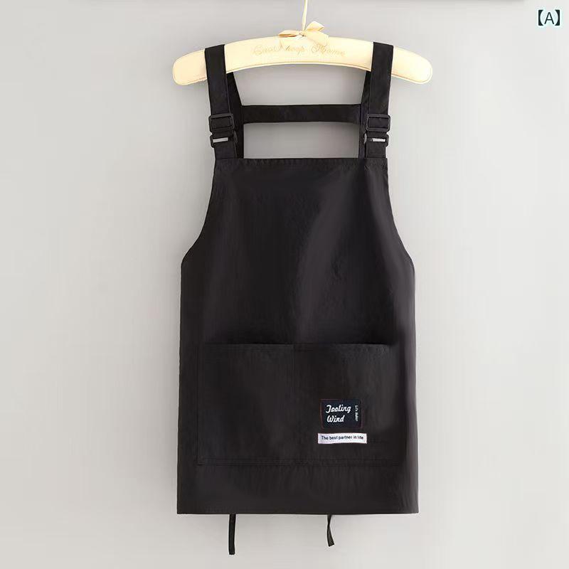 食事用 エプロン カジュアル エプロン キッチン 家庭用 2025 防水と 耐 油 調理と ケータリング 専用の 高級 メンズ 作業着 コート 女性