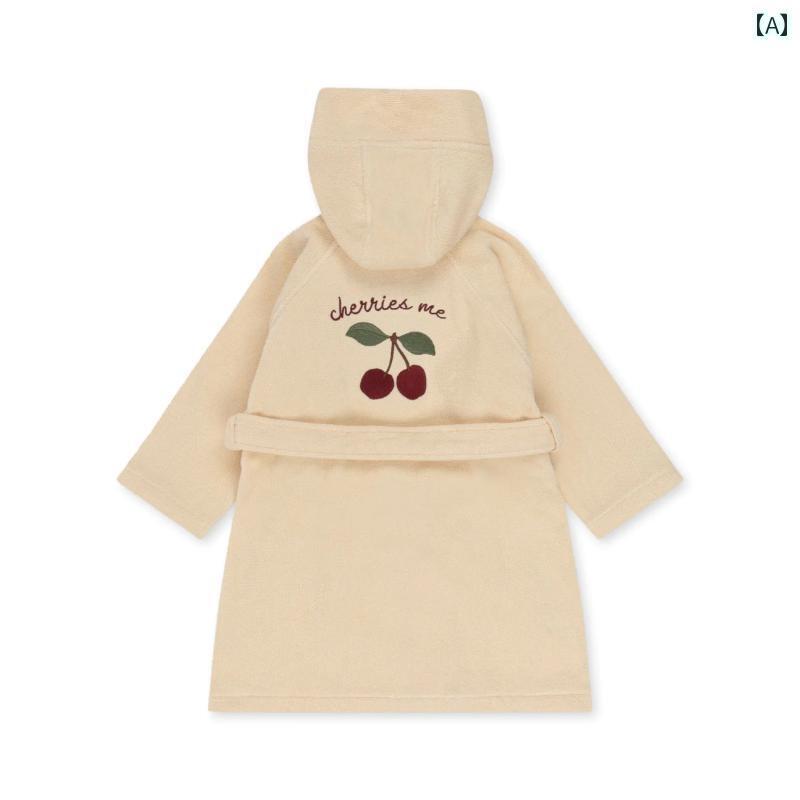 かわいい キッズ用 バスローブ フィッシュ デンマーク KS 子供用 バス タオル マント 綿 フード付き バスローブ マルチ カラー オプション 08歳の 赤ちゃんの 春秋 必需 品