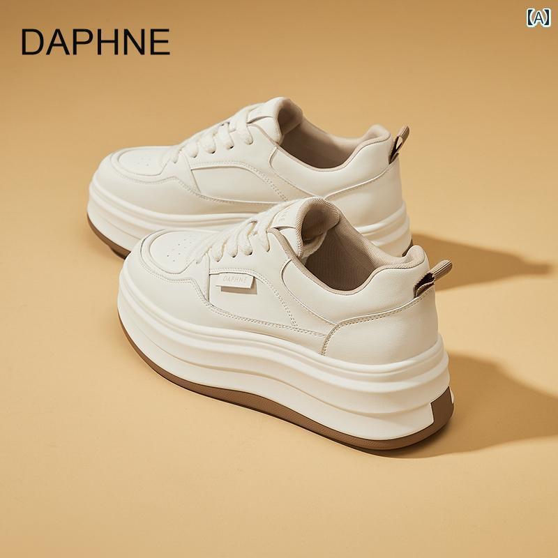 レディース カジュアル ウォーキング シューズ ダフネ レディースシューズ 厚底 ホワイト シューズ レディース 2025夏 メッシュ 小さめ 身長 アップ スニーカー