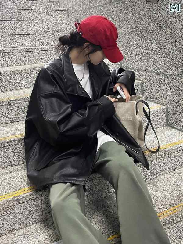 レディース ライダース ジャケット の レザージャケット レディース ゆったり 大きいサイズ バイク用 ハイエンド アメリカン レトロ PU