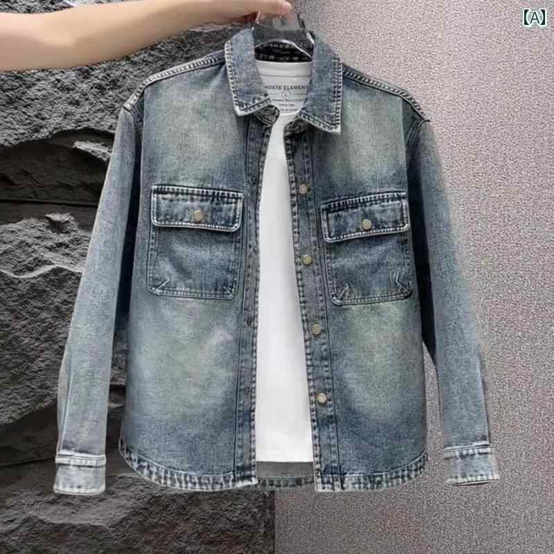 デニムジャケットシャツメンズアメリ...