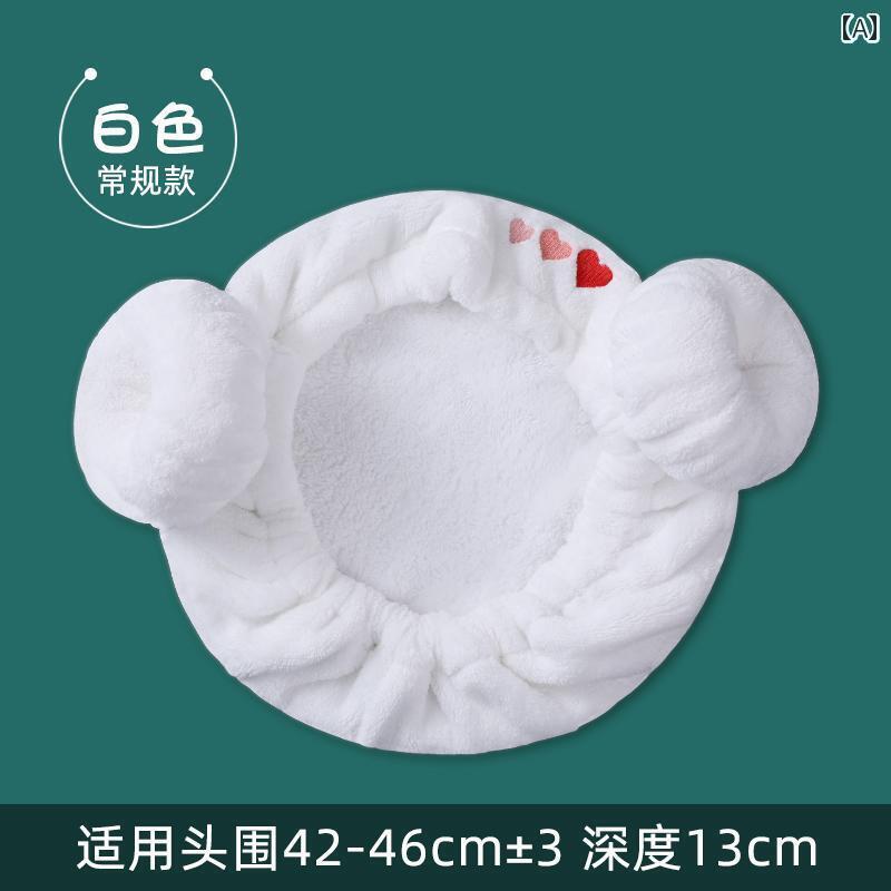 韓国っぽ 雑貨 アクセサリー ベビーホーン ドライ ヘア キャップ 吸収性 速乾 女の子用 かわいい 韓国 ..