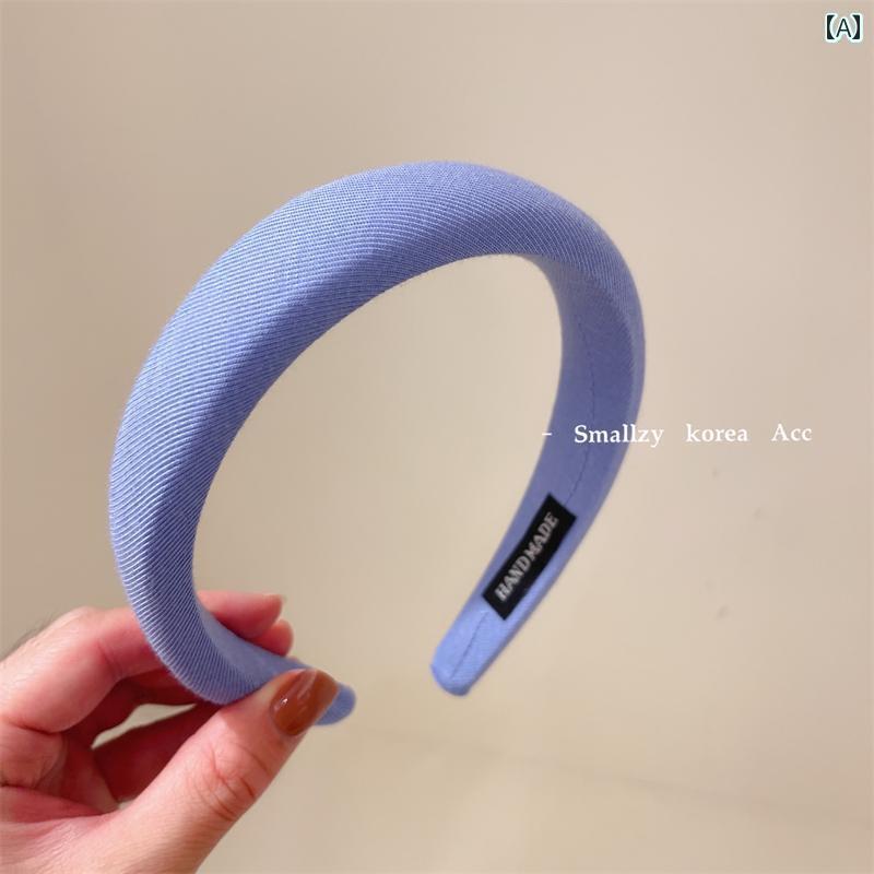 韓国っぽ 雑貨 アクセサリー 韓国 女の子 シンプル 日常 マカロン カラー 生地 ハイ スカルヘッド バン..