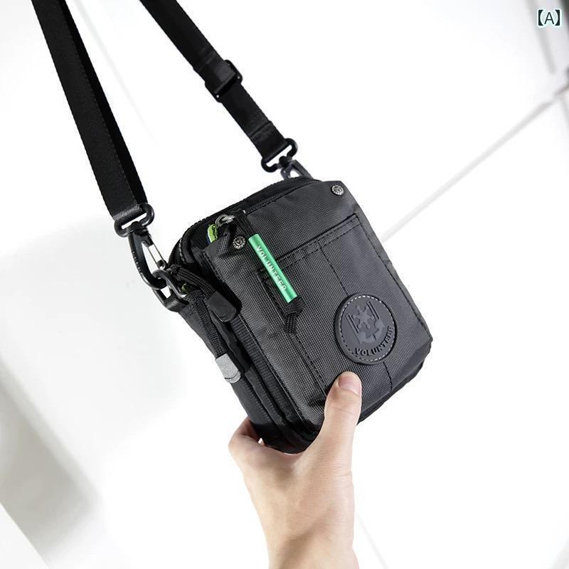 便利 メンズバッグ 2way 3way ボランティアの ウエスト バッグ 縦型 防水 ミニ 多機能 ショルダー メッ..