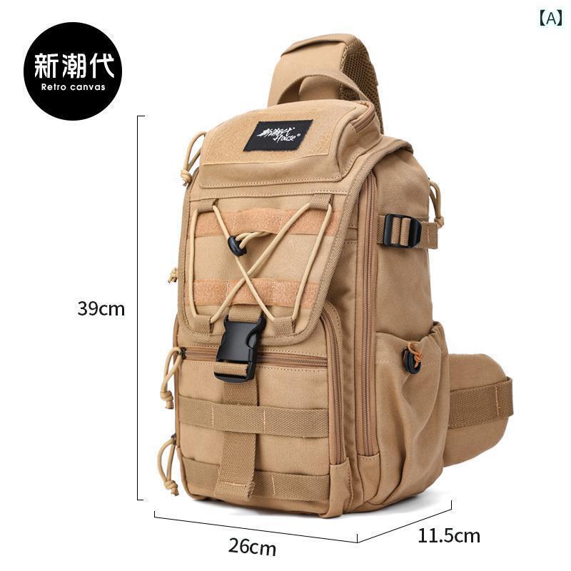 便利 メンズバッグ 2way 3way 大容量 チェスト バッグ メンズ ショルダー メッセンジャーバッグ新 アウ..