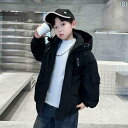 子供用 マウンテンパーカー 男の子 フリースジャケット 秋冬 2024 厚手 ミディアムと 大きいサイズ 子供用 ストリート パーカー ショート コットンコート