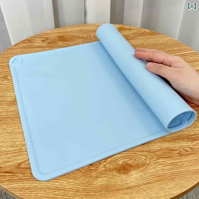 ペット用 マット かわいい シリコン製 ペット用 プレースマット 大型 猫 犬用 ボウル マット 滑り止め ..