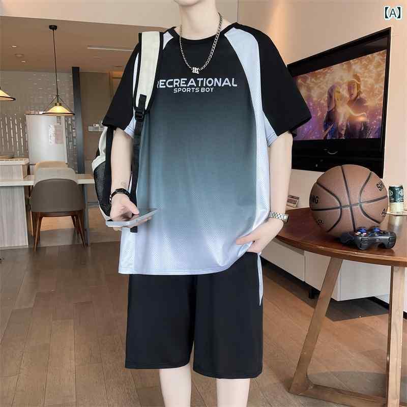 ジュニア用 バスケットボール ウェア キッズ 冷感 半袖 Tシャツ スーツ 男の子 1215歳 夏 ティーンエイ..