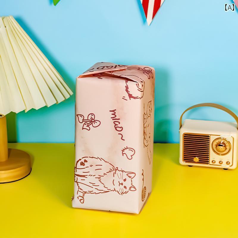 ギフト用 包装 資材 ピンクの ギフト ペーパー 誕生日 プレゼントの 包装 花束の ハンドブック ボックスの お土産 彼女への 大きい 卒業 祝い