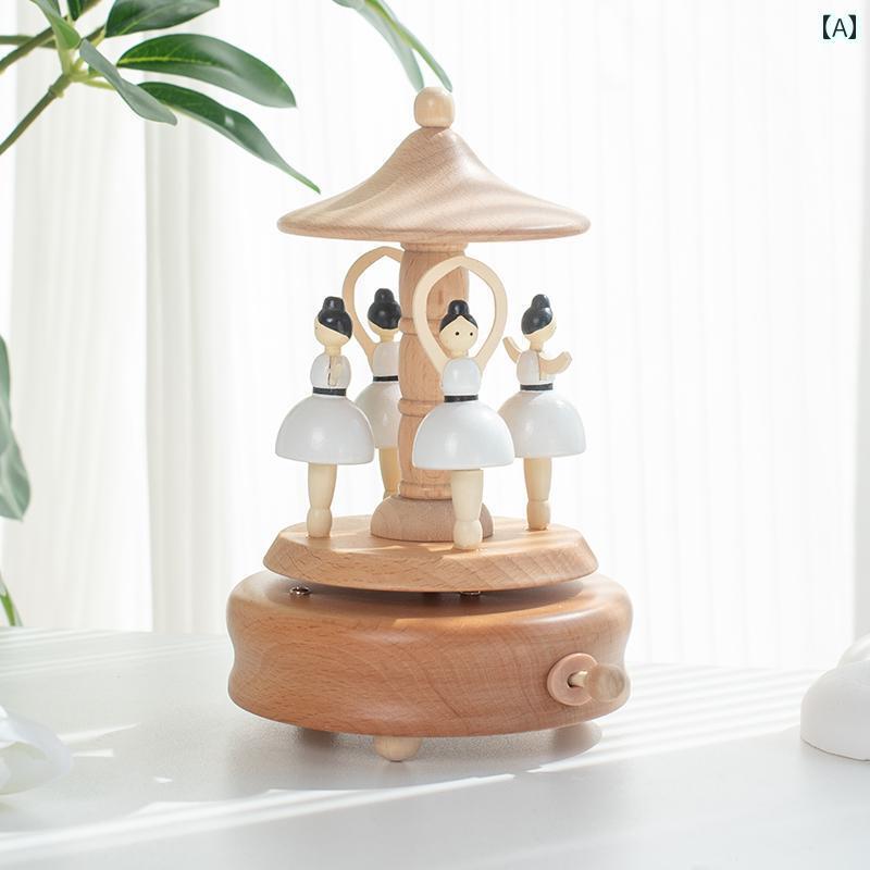 オルゴール インテリア 雑貨 木製 オルゴール 電車 子供の 最初の 誕生日 記念日の 贈り物 ボーイフレ..