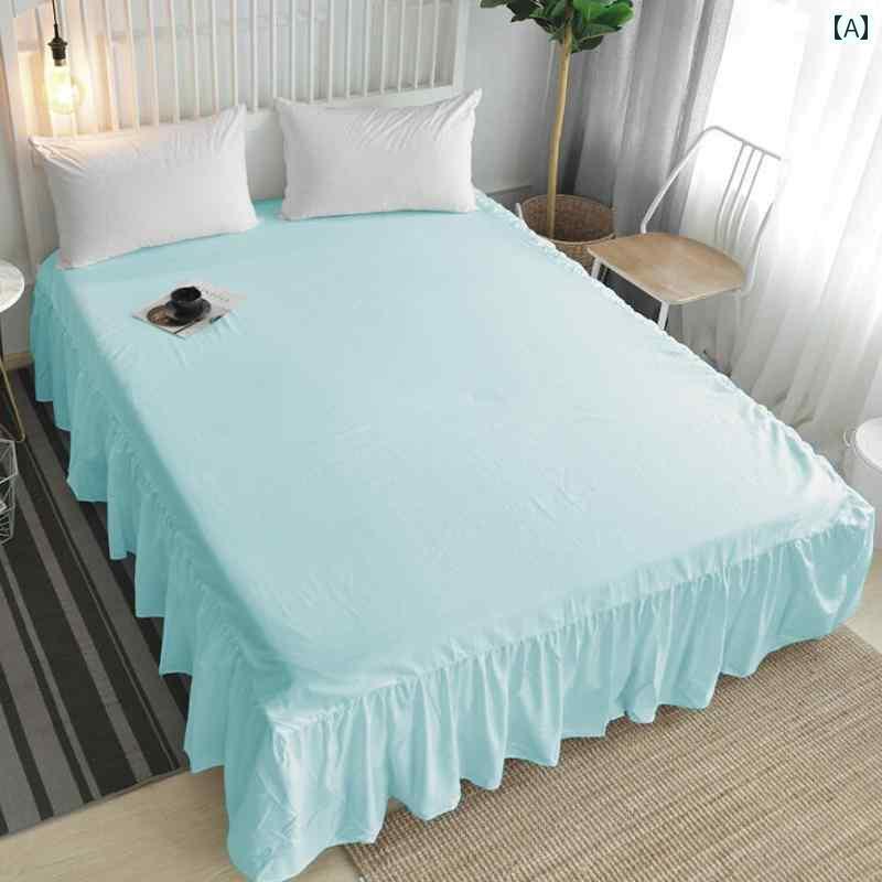 ベッド スカート カバー 綿 ベッド スカート ベッドスプレッド シングル シモンズ 保護 カバー 無地 シ..
