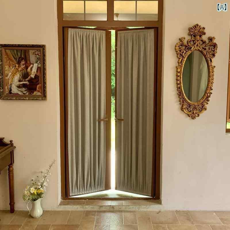 カフェ カーテン インテリア 完全 遮 光 カーテン 浴室 寝室小 窓 日焼け防止 断熱 粘着 式 ガラス ドア カバー