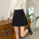 事務 スカート レディース 夏用の 大きいサイズ 黒の プリーツ ショート スカート 太めの mmを 細く 見せ お腹を カバー してくれる ハ..