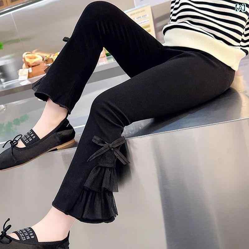 子供用 レギンス タイツ ベビー レギンス 子供服 秋服 ベルボトムパンツ 女の子 パンツ 春秋 スタイル 2025 スタイルな 夏
