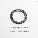 ラグジュアリー ブレスレット と アメリカ キューバ ブレスレット レトロ チタン 鋼 ヒップ ホップ シンプルで カップル コールド スタイル メンズ レディ...