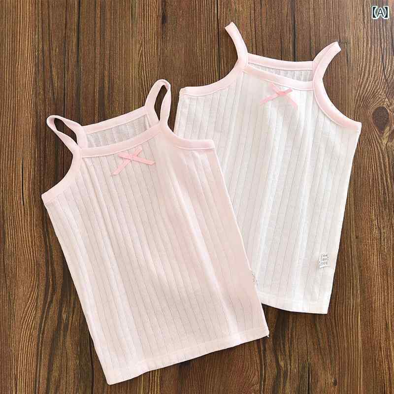 キッズ トップス シンプル 子供用 ベース シャツ 綿の 下着 女の子用 薄手 スウェットシャツ ベビー用 ..