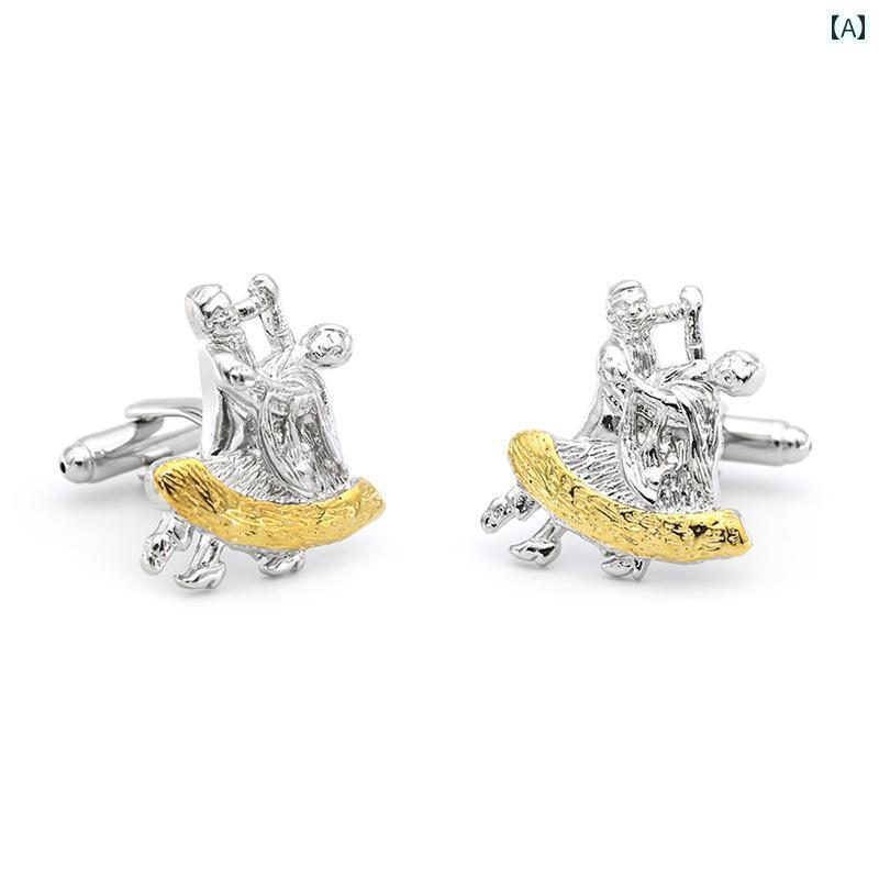 カフスボタン メンズ ワンポイント ライフ スタイル 小物 カフスボタン おもしろ 形 シンプル 軽い 高..