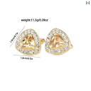 カフスボタン メンズ ワンポイント ラインストーン クリスタル ジルコン ハート型 カフスボタン フレンチ スーツ メンズと レディースシャツ カフス ネイル