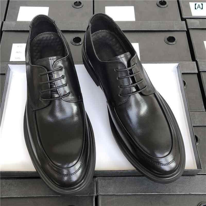 革靴 ビジネスシューズ 男性用 メンズスーツ レザーシューズ ビジネス フォーマル 革 通気性 カジュア..