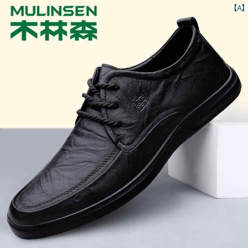 ドライビング シューズ 万能 メンズ Mulen レザーシューズ メンズ 高級 春 革 ビジネス フォーマル カジュアル シューズ メンズシューズ 通気性