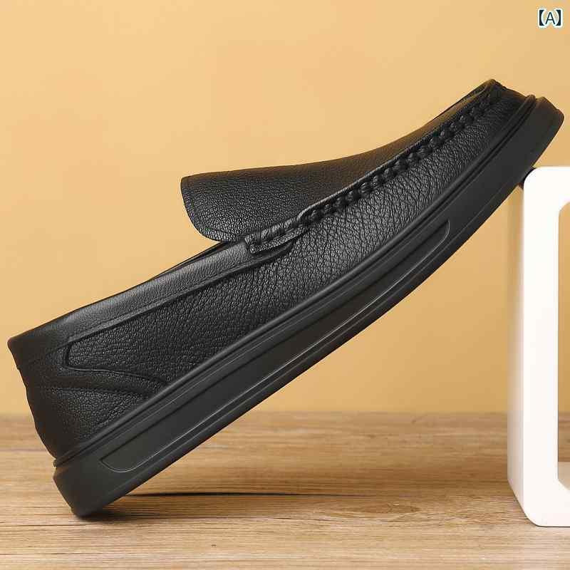 ドライビング シューズ 万能 メンズ 春秋 メンズ スリッポン レザーシューズ カジュアルで アウトドア ソフト ソール ドライビングシューズ な シューズ