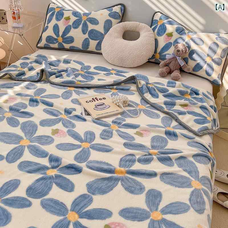 ブランケット おしゃれな スタイル ブランケット ミルク ベルベット シート コーラル フランネル エアコン ソファ スロー オフィス ショール 昼寝 ベッド