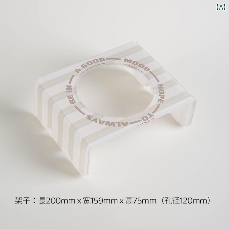 ペット用 ボウル 食器 Petdebby アクリル製 犬用 ボウル 猫用 ペット用 ラック 鉄製 スクエア型 高さの ある ネック