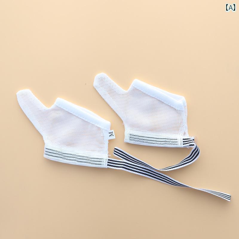 子供用 グローブ 手袋 赤ちゃんの 物理的な 噛みつき 防止 親指 手袋 子供の 指 噛み(4)