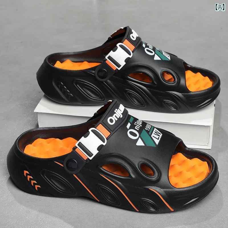 健康 サンダル 快適 夏用 メンズ スリッパ 屋外 フットマッサージ 自宅 運転 ソフト ボトム 滑り止め カジュアル 大きいサイズ ビーチ サンダル