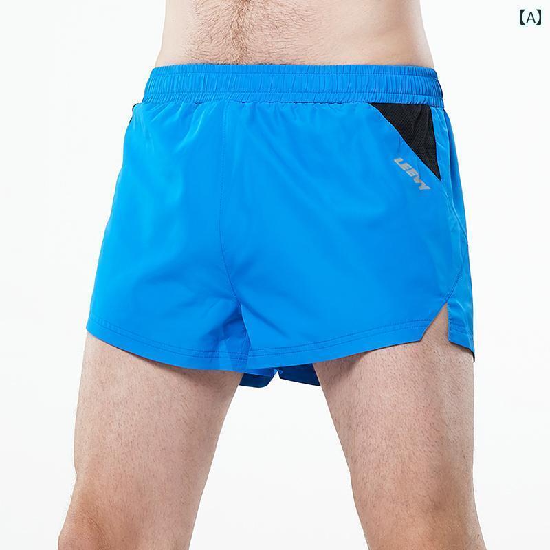 ランニング ウェア スポーティー Liwei ランニング ショーツ メンズ 夏用 プロ マラソン スポーツ パンツ 陸上 競技 トレーニング フィットネス 3点 セット 夏